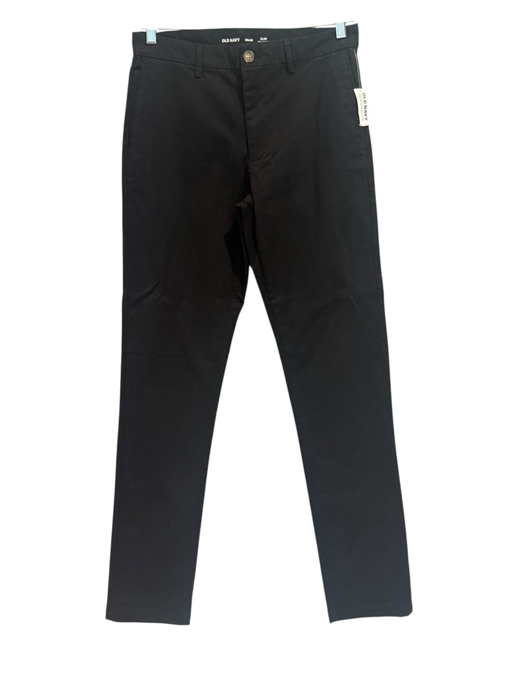 Old Navy Men's Black Slim Built-In Flex Five-Pocket Pants Casual Size 30*36